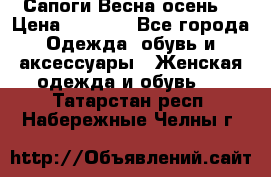 Сапоги Весна осень  › Цена ­ 1 700 - Все города Одежда, обувь и аксессуары » Женская одежда и обувь   . Татарстан респ.,Набережные Челны г.